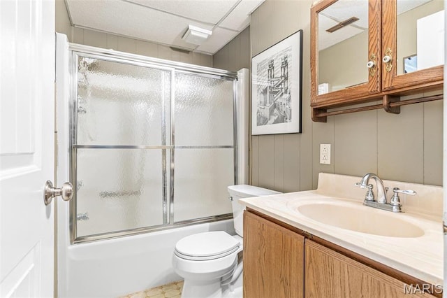207 Normandie Dr, Bonne Terre, MO 63628 - bathroom with bath / shower combo with glass door and vanity
