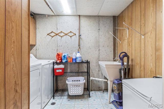 207 Normandie Dr, Bonne Terre, MO 63628 - laundry room with cabinet space and washer and dryer