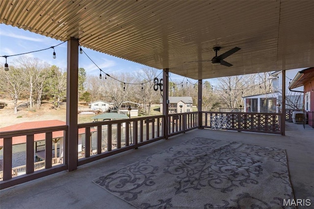 207 Normandie Dr, Bonne Terre, MO 63628 - view of patio / terrace with ceiling fan