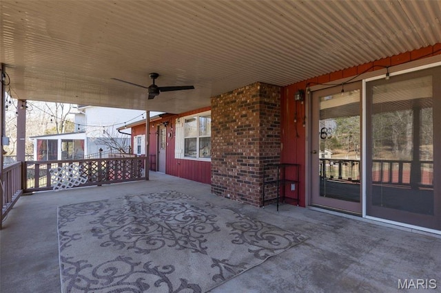 207 Normandie Dr, Bonne Terre, MO 63628 - view of patio / terrace featuring ceiling fan