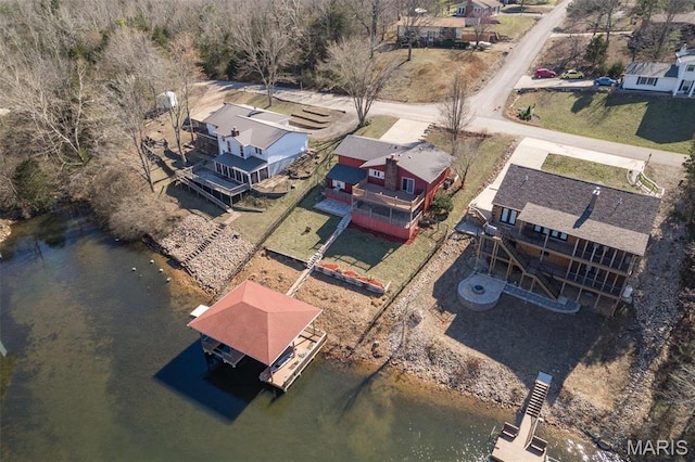 207 Normandie Dr, Bonne Terre, MO 63628 - aerial perspective of suburban area with a nearby body of water