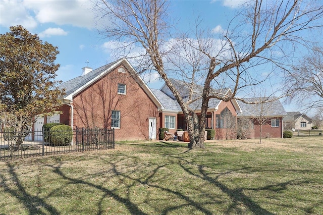 900 Deer Circle Dr, Carlyle, IL 62231 - view of front of property with brick siding and a chimney