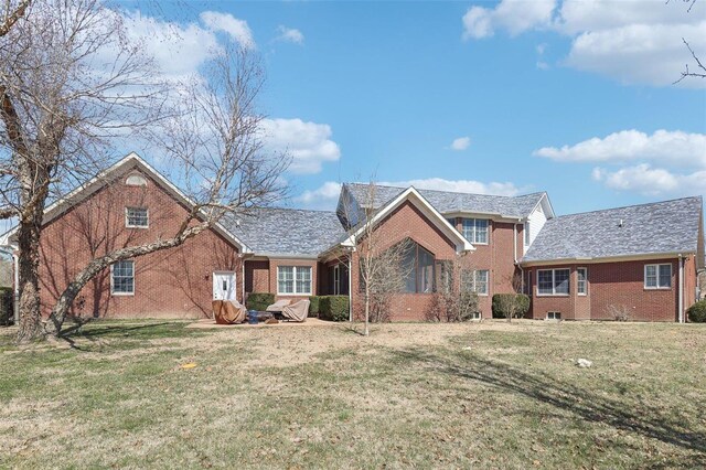 900 Deer Circle Dr, Carlyle, IL 62231 - view of front of house with brick siding and a front yard