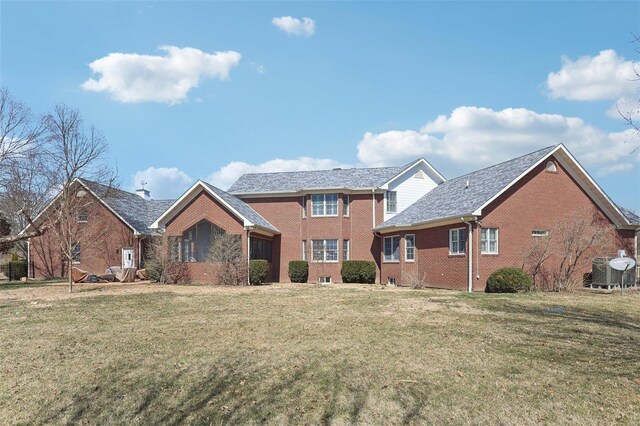 900 Deer Circle Dr, Carlyle, IL 62231 - view of front of home with brick siding and a front lawn