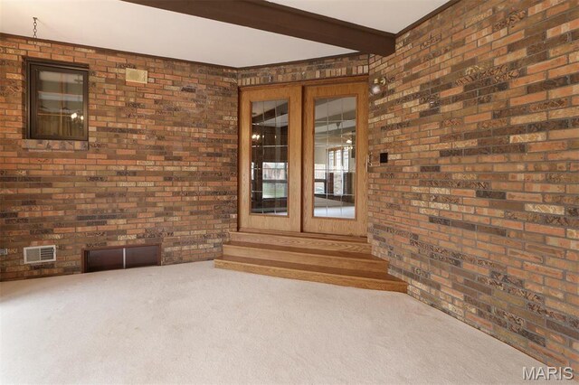 8032 Blue Mound Dr, Saint Rose, IL 62230 - doorway to property featuring french doors and a patio