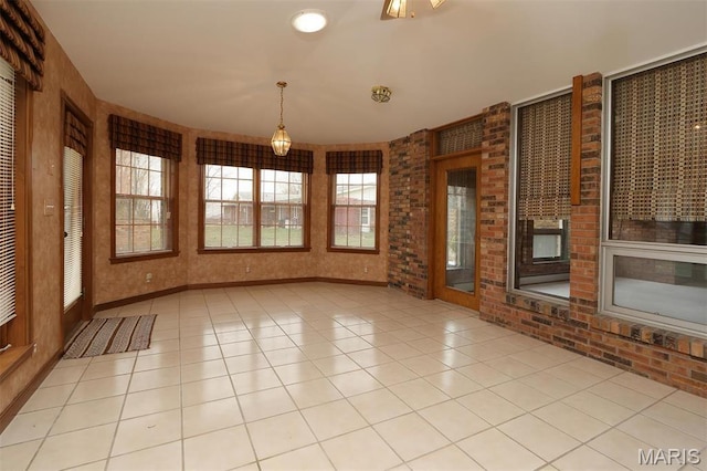 8032 Blue Mound Dr, Saint Rose, IL 62230 - unfurnished room with light tile patterned floors and baseboards