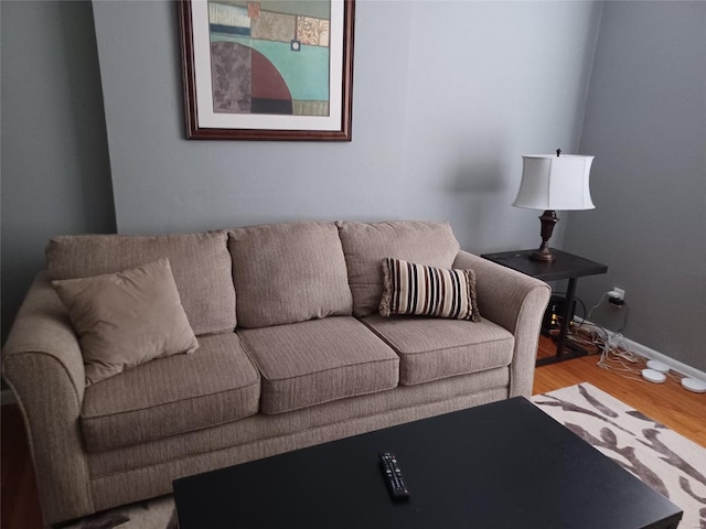 2107 Russell Blvd, Saint Louis, MO 63104 - living area with wood finished floors and baseboards