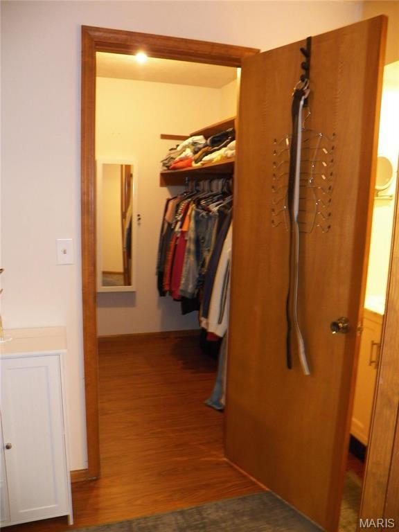 417 Carriage Pl, Lebanon, MO 65536 - walk in closet with dark wood-type flooring