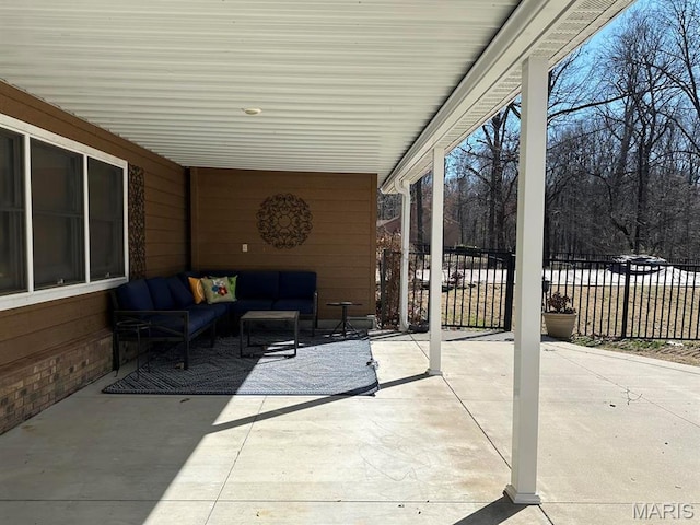 14348 Hidden Trails Cir, Dexter, MO 63841 - view of patio with an outdoor hangout area