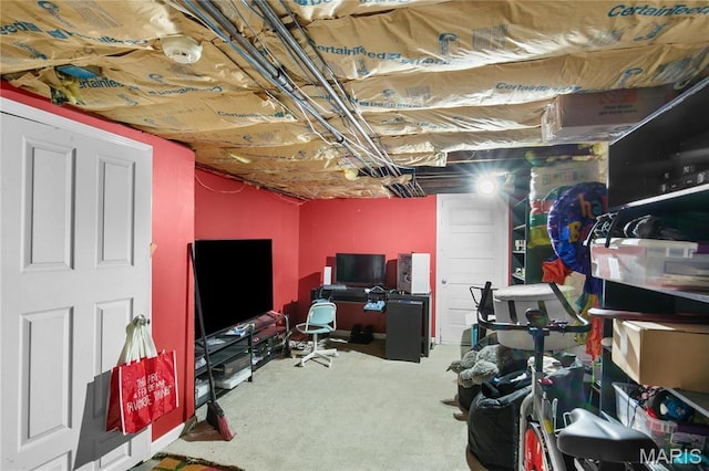 4486 Laclede Ave Unit 4486, Saint Louis, MO 63108 - unfinished basement with carpet floors