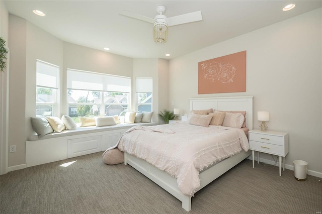 237 Mason Glen Dr, Lake St Louis, MO 63367 - carpeted bedroom featuring recessed lighting and ceiling fan