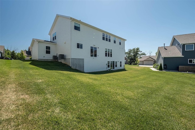 237 Mason Glen Dr, Lake St Louis, MO 63367 - back of property with a yard and central AC