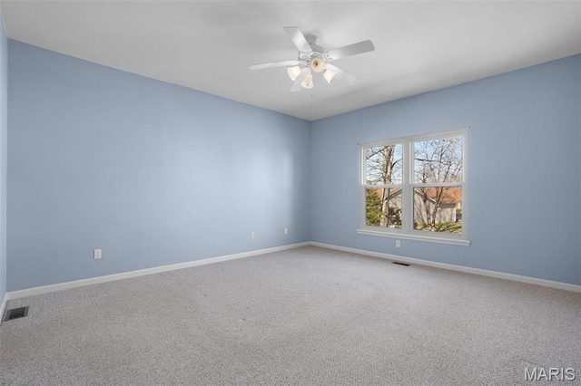 304 Spotted Fawn, Wentzville, MO 63385 - carpeted empty room featuring ceiling fan and baseboards