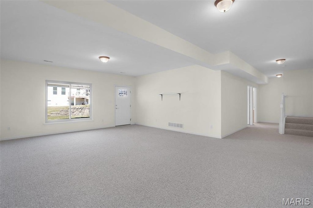 304 Spotted Fawn, Wentzville, MO 63385 - unfurnished room featuring light colored carpet, stairs, and baseboards