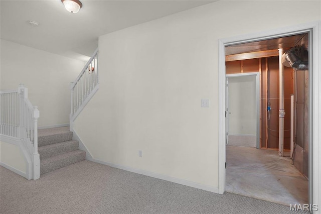 304 Spotted Fawn, Wentzville, MO 63385 - stairs featuring carpet and baseboards
