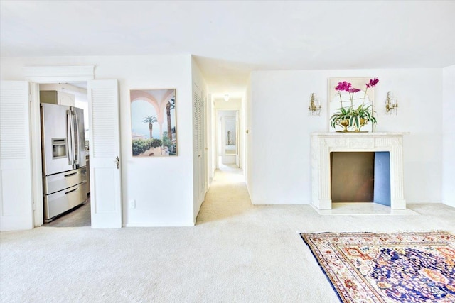 13515 Coliseum Dr Unit A, Chesterfield, MO 63017 - unfurnished living room featuring light carpet