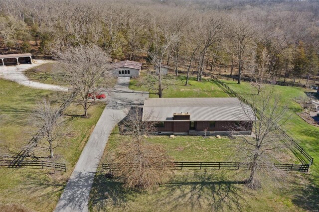 12044 State Route A, Saint Genevieve, MO 63670 - aerial view of property and surrounding area with a forest