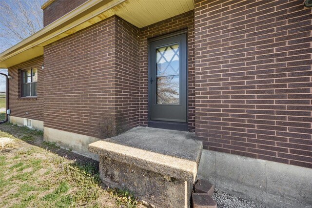 12044 State Route A, Saint Genevieve, MO 63670 - property entrance featuring brick siding