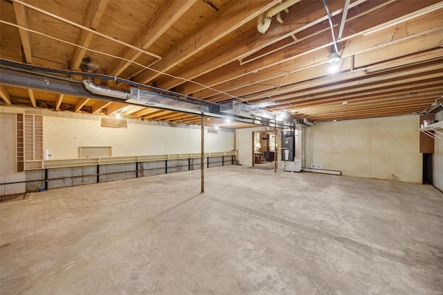 12044 State Route A, Saint Genevieve, MO 63670 - unfinished basement with heating unit