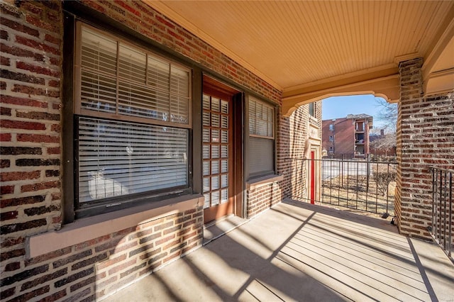 balcony with a porch