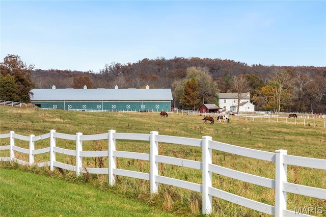 803 S Aspen Point Dr, Innsbrook, MO 63390 - view of yard featuring a view of countryside