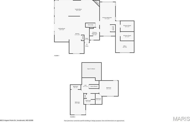 803 S Aspen Point Dr, Innsbrook, MO 63390 - property floor plan