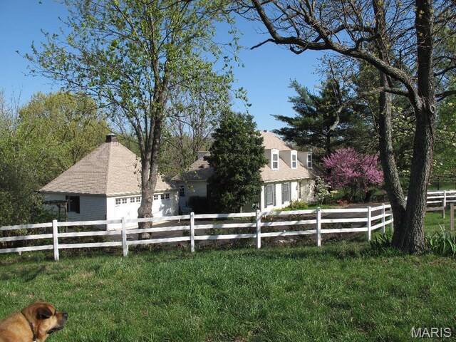 3921 Allenton Rd, Wildwood, MO 63069 - view of side of property featuring a chimney and a shingled roof