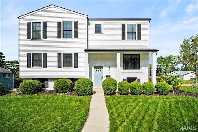 1247 Willow View Dr, Kirkwood, MO 63122 - view of front of house with a front yard