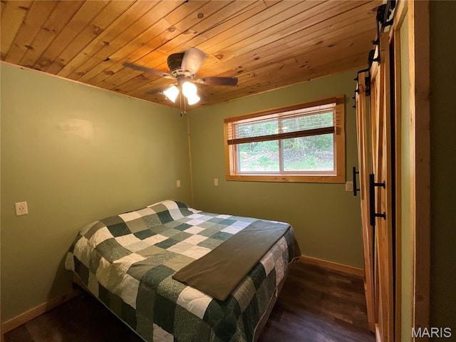 2887 County Road 5620, Willow Springs, MO 65789 - bedroom featuring wood ceiling, wood finished floors, and baseboards