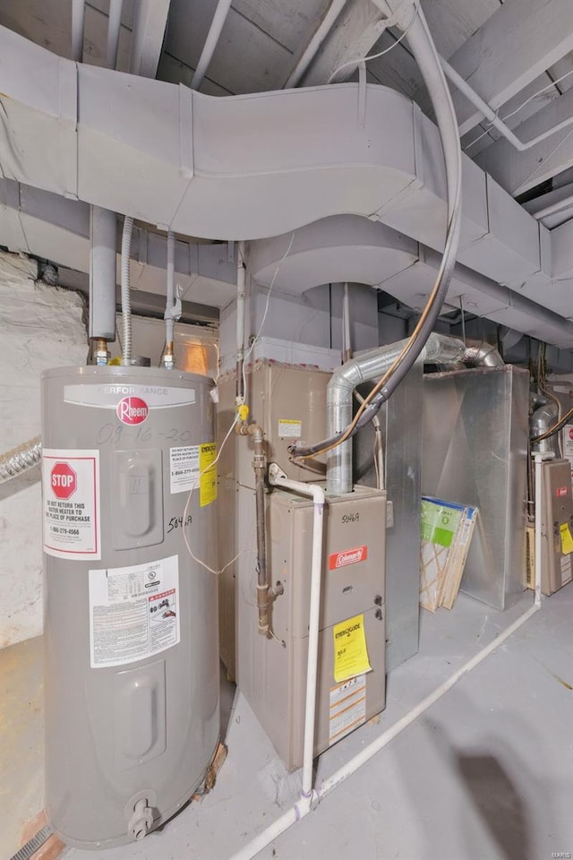 5044 Lindenwood Ave, Saint Louis, MO 63109 - utility room with water heater