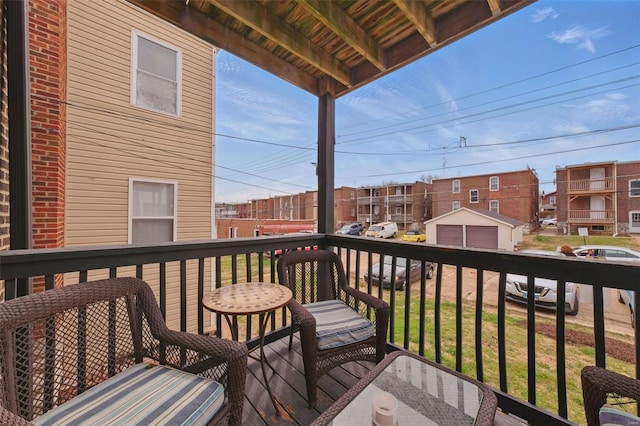 5044 Lindenwood Ave, Saint Louis, MO 63109 - balcony featuring a residential view