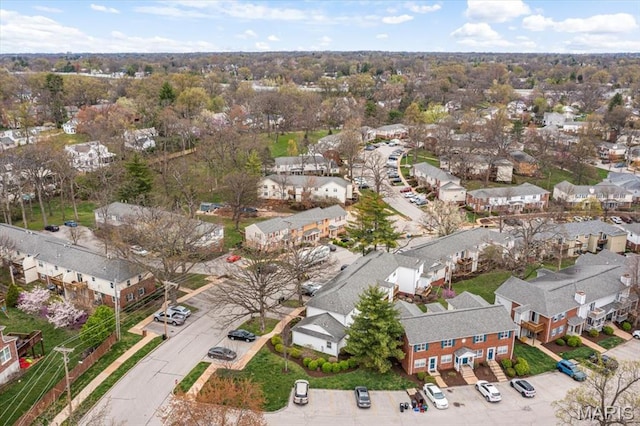 aerial overview of property's location featuring nearby suburban area