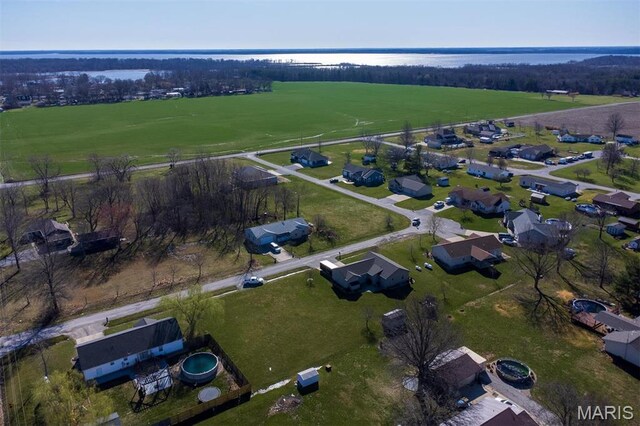 15919 Candy Corner Ln, Carlyle, IL 62231 - aerial view of property and surrounding area featuring a nearby body of water