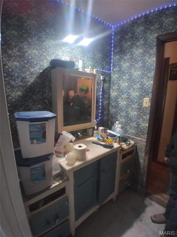 4158 Walker Hl, De Soto, MO 63020 - bathroom featuring wallpapered walls