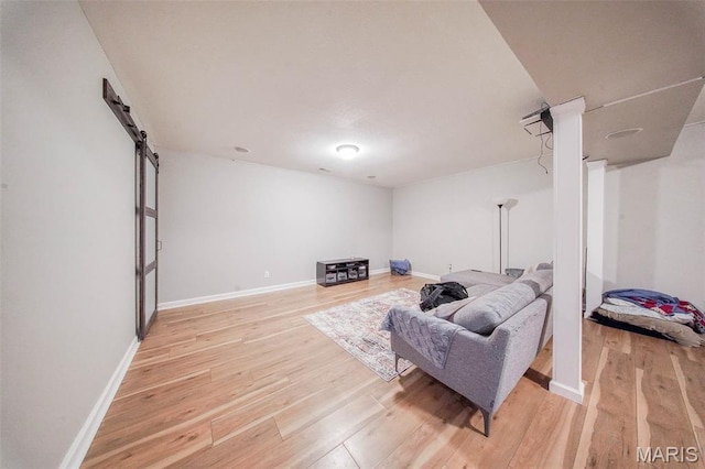 24478 Trolley Ln, Saint Robert, MO 65584 - sitting room featuring light wood-type flooring and baseboards
