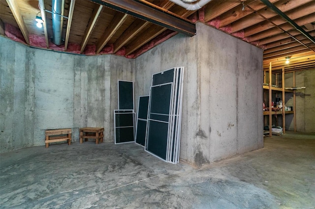 view of basement