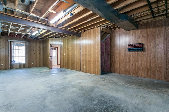 view of basement