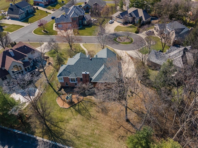 aerial perspective of suburban area