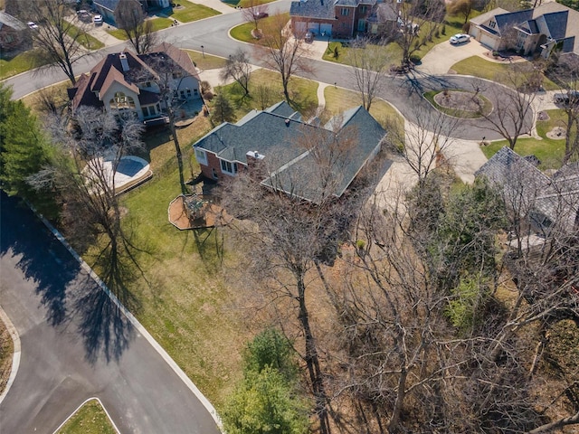 aerial perspective of suburban area
