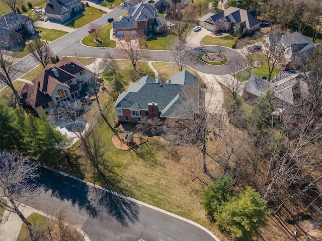 aerial perspective of suburban area
