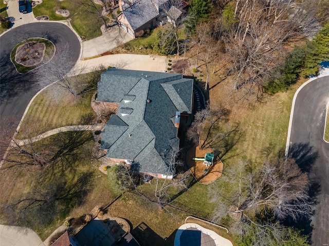 aerial view of property's location