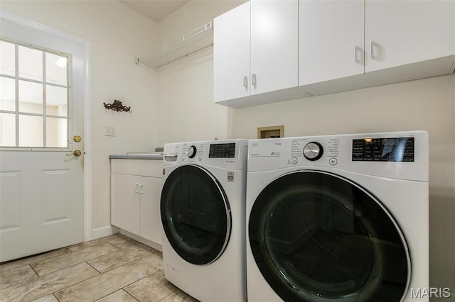 10 Dunbridge Ct, Glen Carbon, IL 62034 - laundry area featuring cabinet space and washing machine and clothes dryer