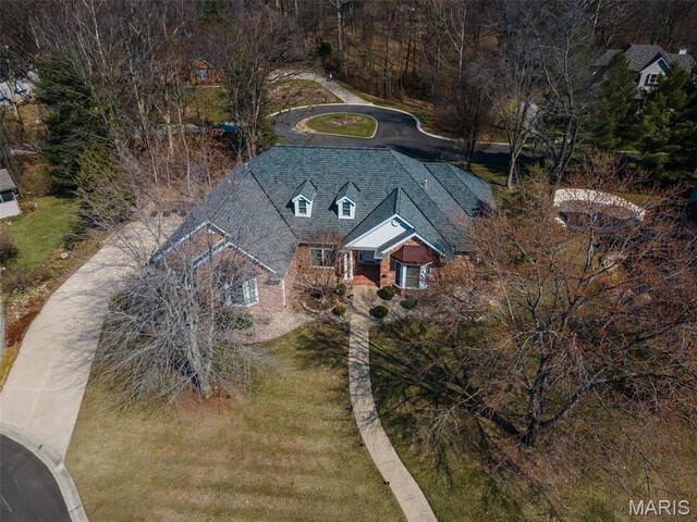 10 Dunbridge Ct, Glen Carbon, IL 62034 - aerial view of property and surrounding area