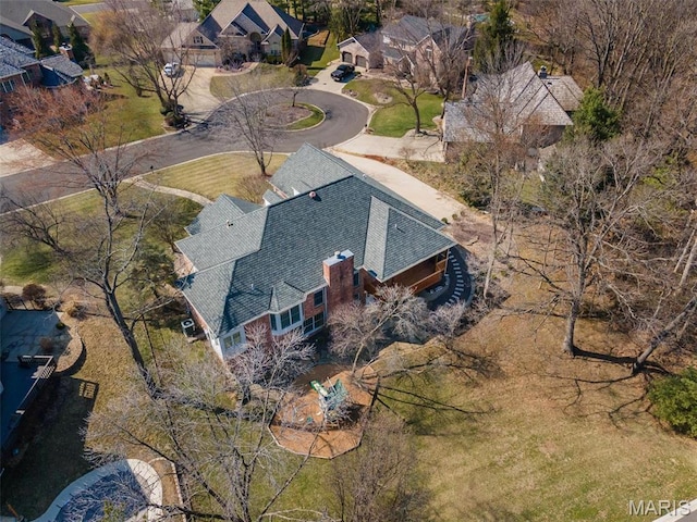 10 Dunbridge Ct, Glen Carbon, IL 62034 - aerial perspective of suburban area