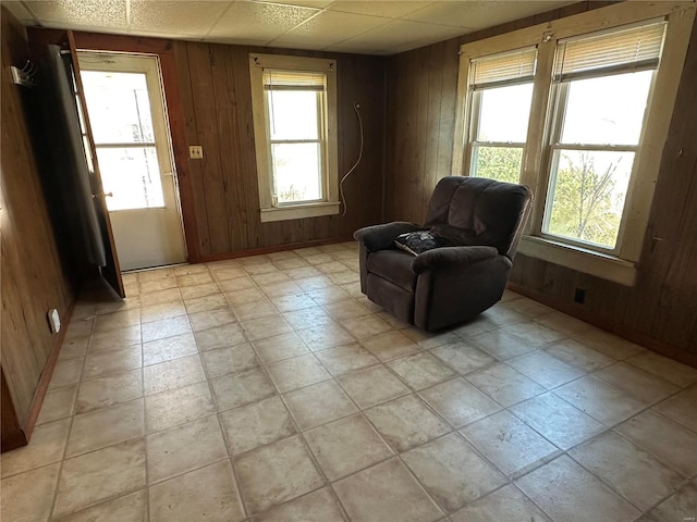 104 Selma St, Sikeston, MO 63801 - living area with wooden walls and healthy amount of natural light
