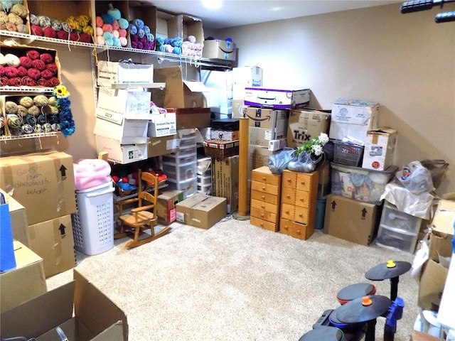 view of storage room