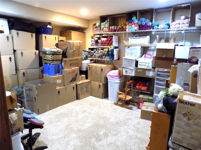 view of storage room