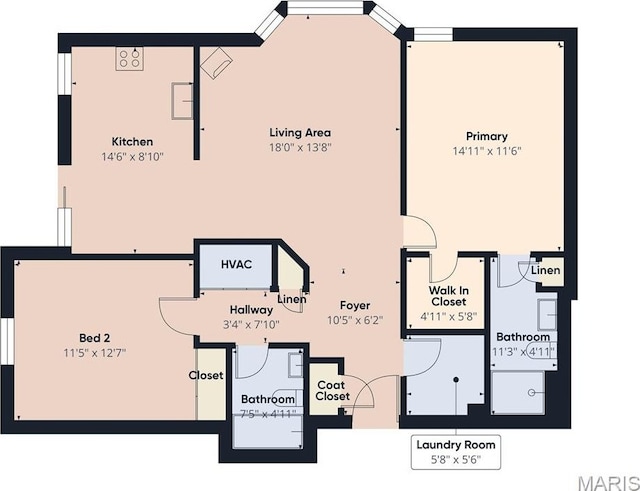 480 Benton Dr Unit J, Saint Peters, MO 63376 - property floor plan