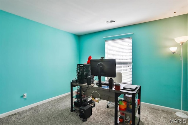 480 Benton Dr Unit J, Saint Peters, MO 63376 - office area with baseboards and carpet