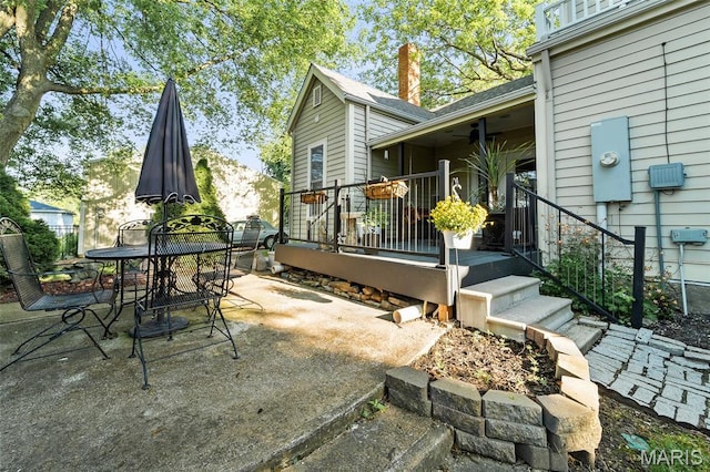 705 Jefferson St, Fulton, MO 65251 - view of patio with outdoor dining area